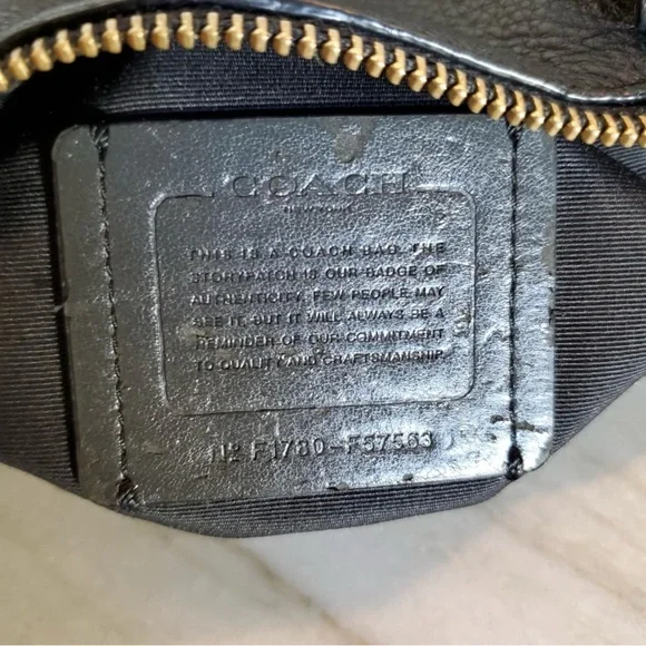 Coach Mini Kelsey Black Pebble Leather Bag F57563 - Picture 10 of 14